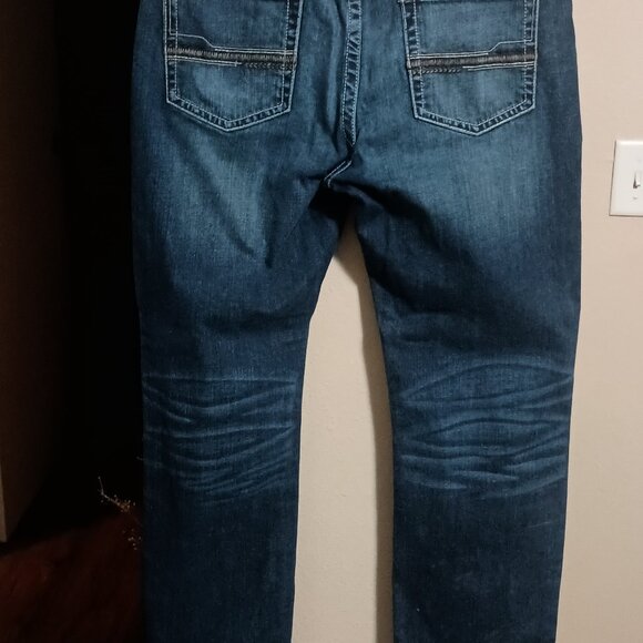 Ariat M4 Low Rise Boot Western Blue Denim Jeans Mens Size 38x36 - Picture 11 of 16